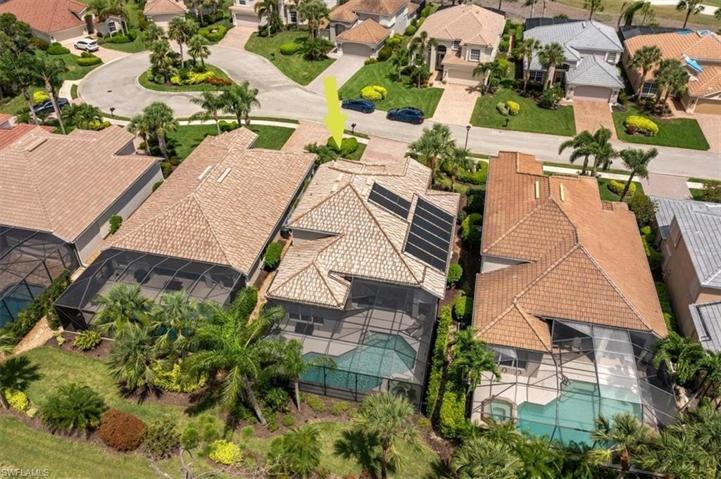 9020 Shadow Glen Way is located near the cul-de-sac with a private landscaped backyard.