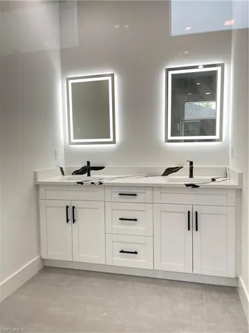 Bathroom featuring vanity