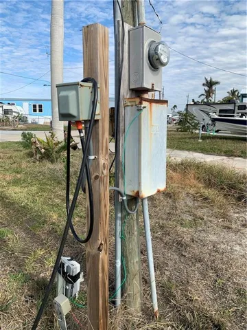 Utility pole.