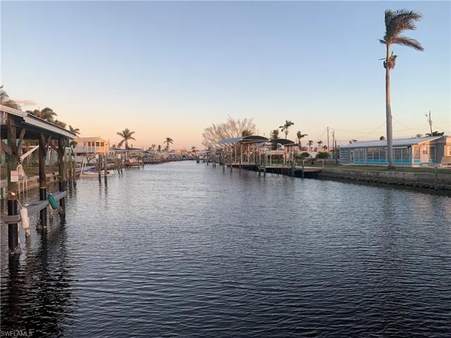 View down canal facing east.