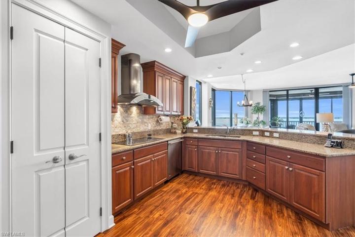 Large pantry w/ shelving.