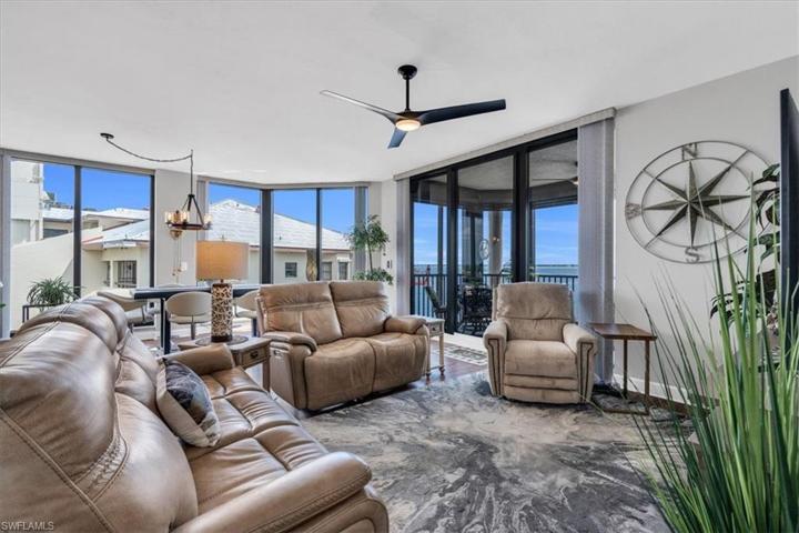 Spacious Family Room w/ panoramic  water views.