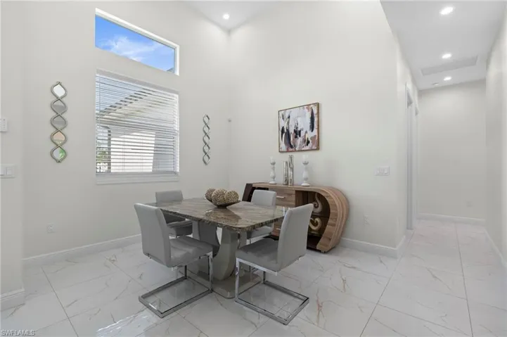 Formal dining space.