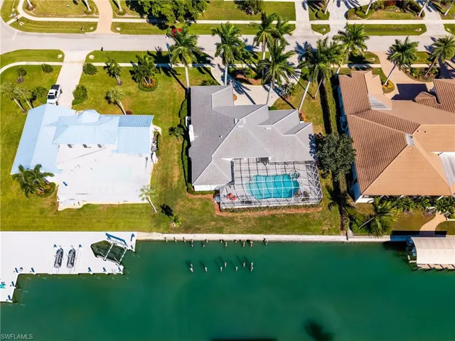 Back of home and Canal to Roberts Bay and Gulf of America