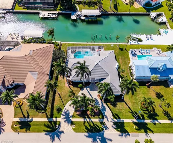 Back of home and Canal to Roberts Bay and Gulf of America