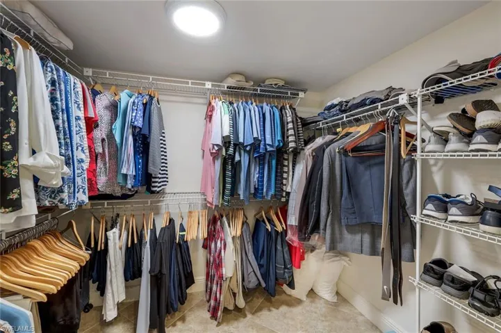 Spacious Walk In Closet