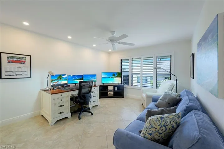 Third Bedroom Shown as An Office, Walk In Closet not Shown, Plantation Blinds