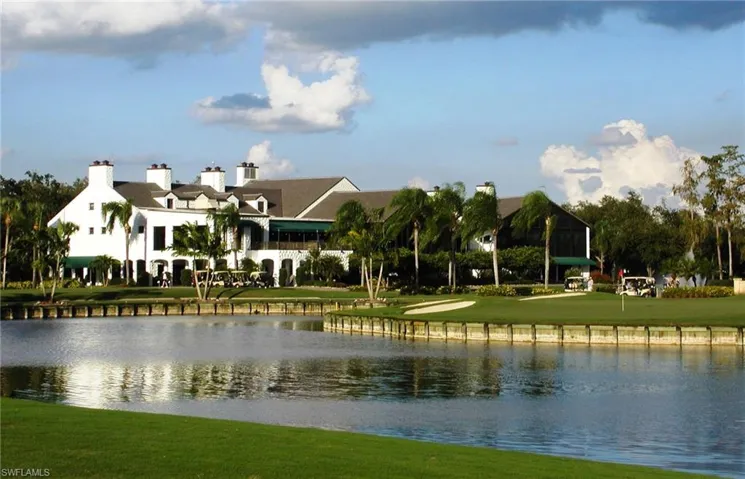 View of the back of the clubhouse from #9 fairway of the Long Man Golf Course.