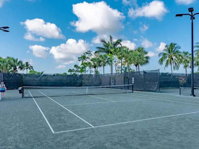 View of tennis court