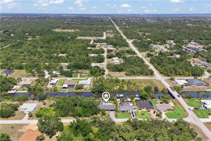 From above, the vibrant boating community showcases picturesque waterways and beautifully landscaped neighborhoods.