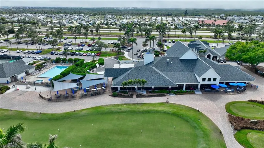 Clubhouse and amenities rear view
