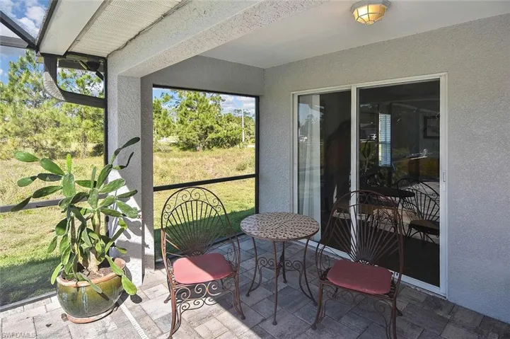 A lovely spot to enjoy your morning coffee, just outside the Owner's Suite!