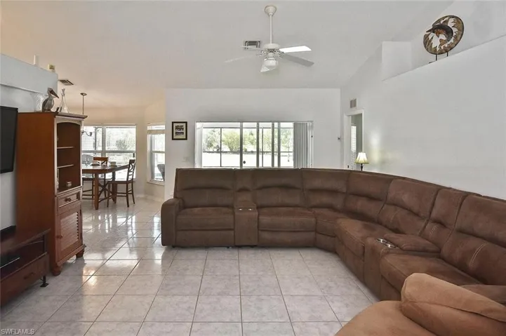 This large sectional is great for Family Movie Night or gathering your friends for March Madness games!