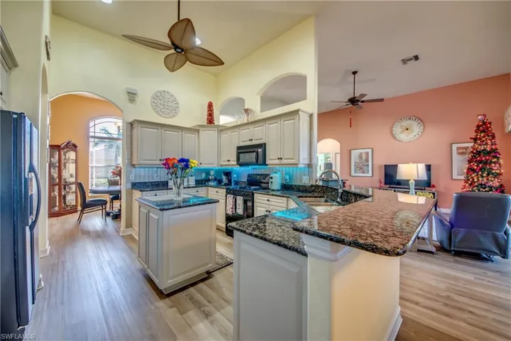 Kitchen with Open View to Family Room