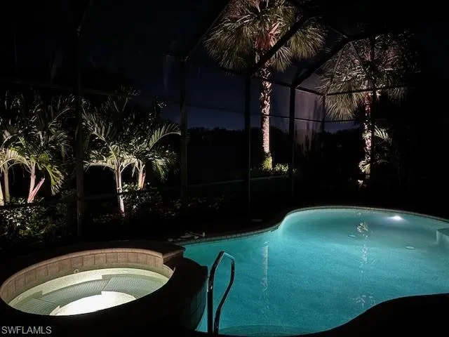 Pool with lights