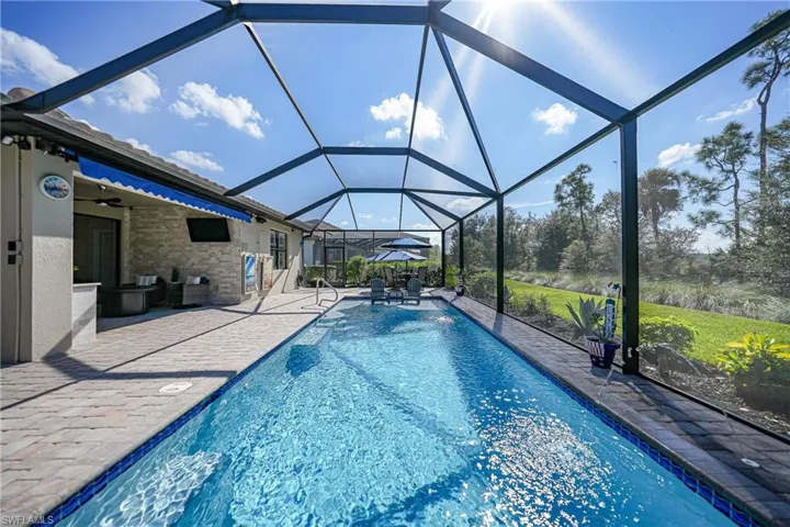 Custom Pool Lights and outdoor fire pit
