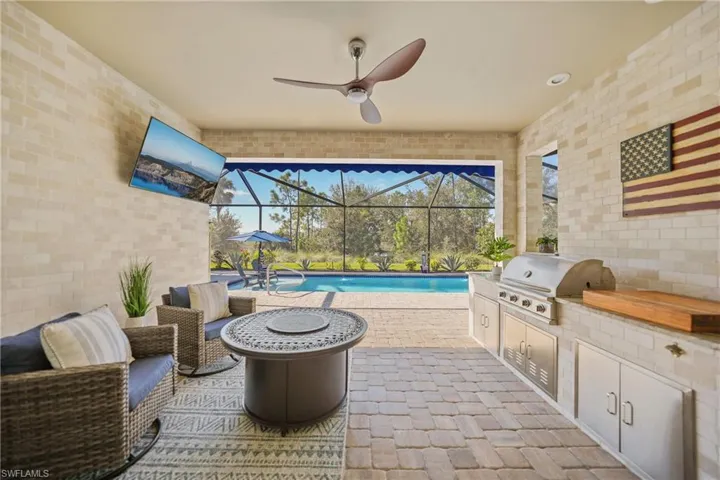 Summer Kitchen with under truss covered area