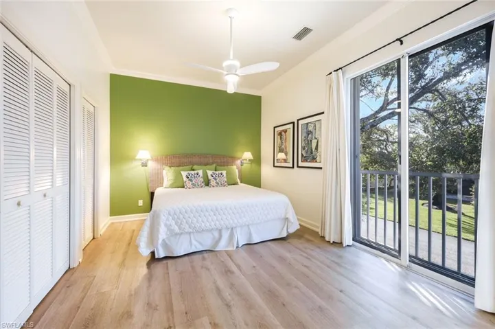 Guest bedroom is located on the southern side of the home.