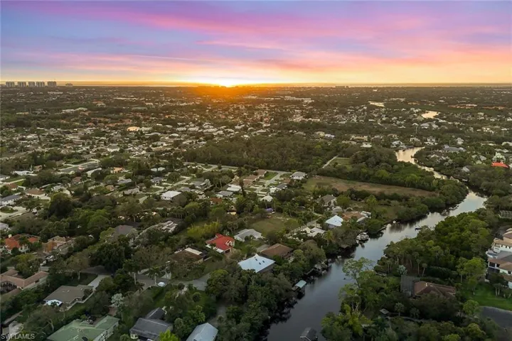 The sunset sky over the Imperial River...MINUTES to the Gulf from your backyard!