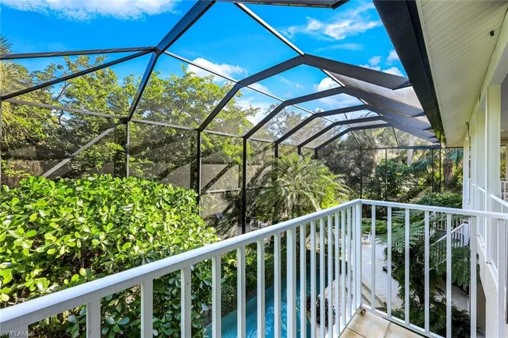 Pool views from your primary suite balcony.
