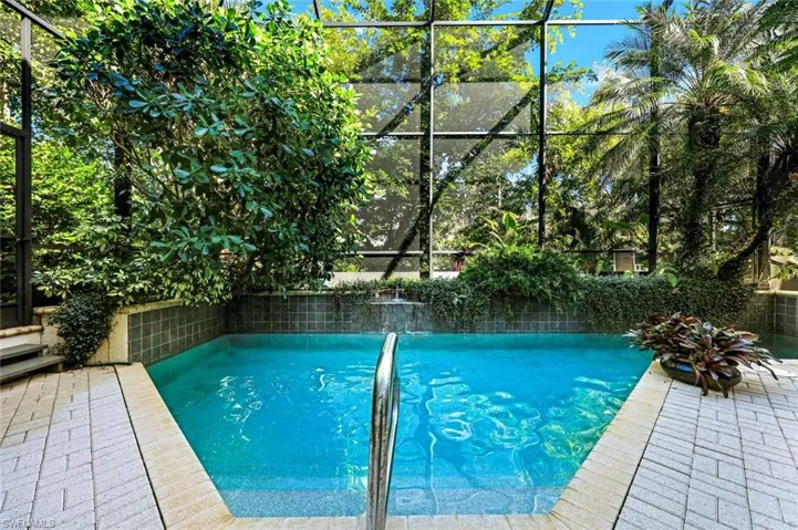 Gorgeous pool where you will lounge all winter long!