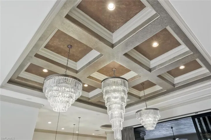 Great Room Lighting/Coffer Ceilings