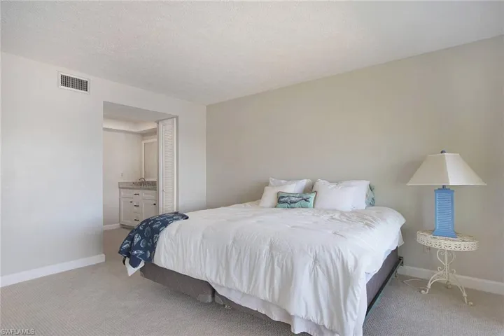 Primary Bdrm Suite with new Berber Carpeting and King Bed, etc that all convey