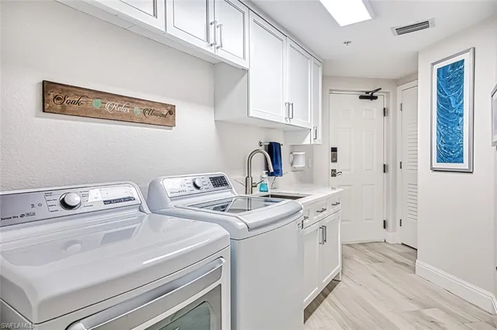 Laundry with sink storage