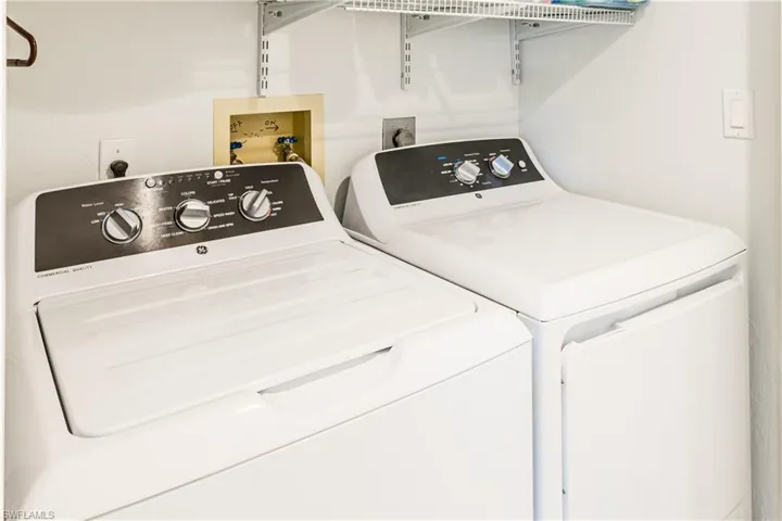Laundry area in condo