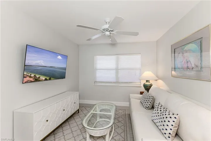 Den with pull out couch