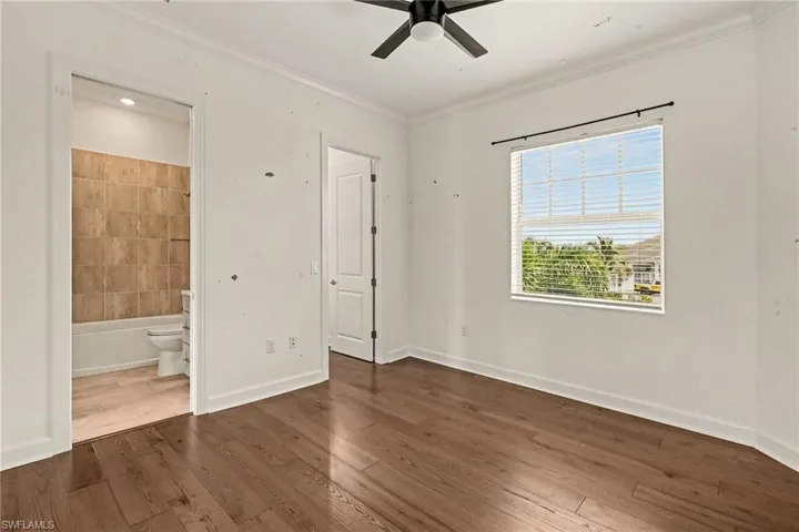 BEDROOM 3 IS LOCATED BY BONUS ROOM.  POCKET DOOR TO FULL BATH.  FINISHED WALK IN CLOSET SHOWN AT MIDDLE REAR.
