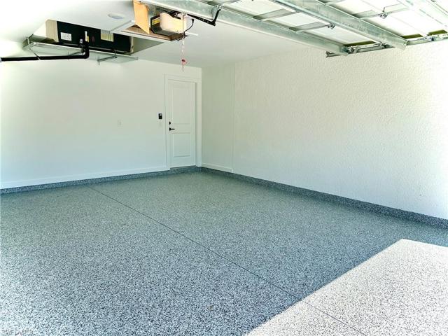 Epoxy flooring in garage