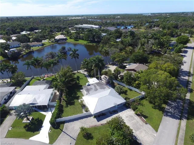 View from above of property