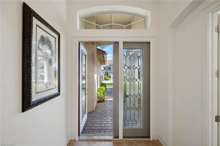 Foyer entrance with a wealth of natural light