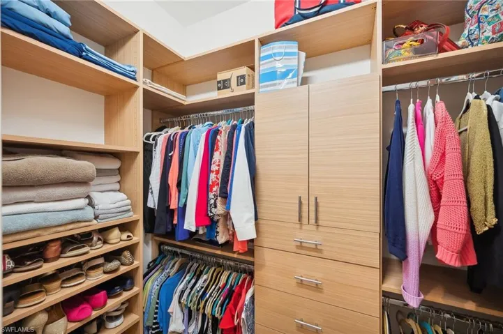 View of spacious closet
