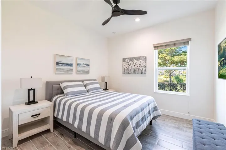 Spacious Bedroom with ceiling fan