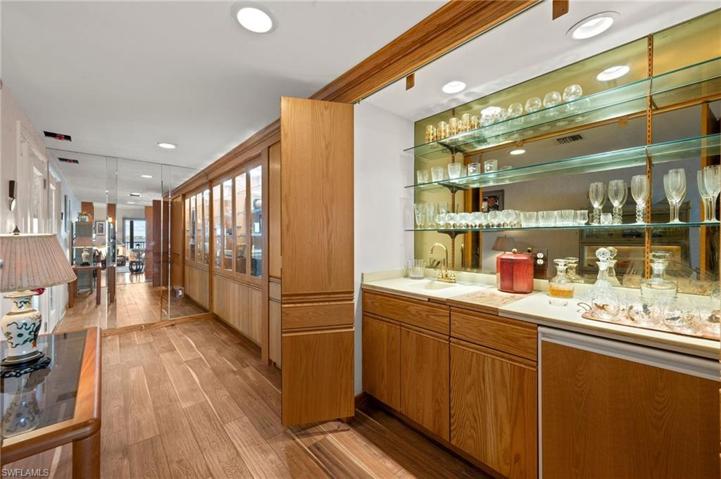 Custom Built-in Bookcase/coat closet/Wet Bar