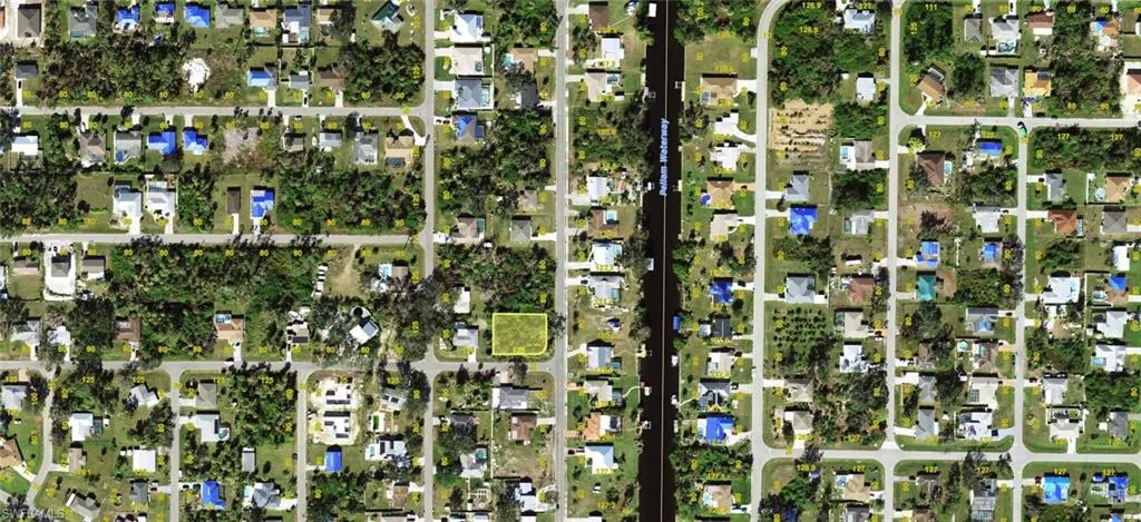 Aerial overview of property's location