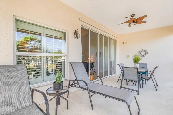 Screened lanai overlooking lake