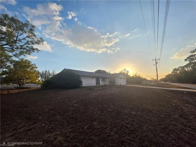 View of front of home with driveway