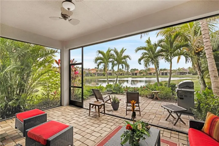 Palm Trees and Coconut Trees on your screened lanai with picture window or take a few more steps and sit outside with your morning cup of coffee to catch the eastern exposure sunrise.