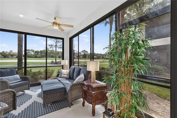 The lanai with Lexan sliders turns this area into an all season room.