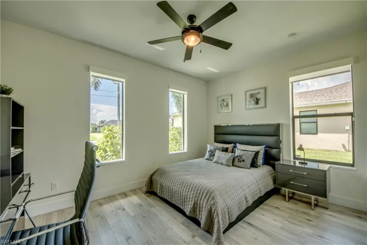 Spacious guest bedroom