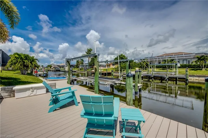 Boat Dock sitting area