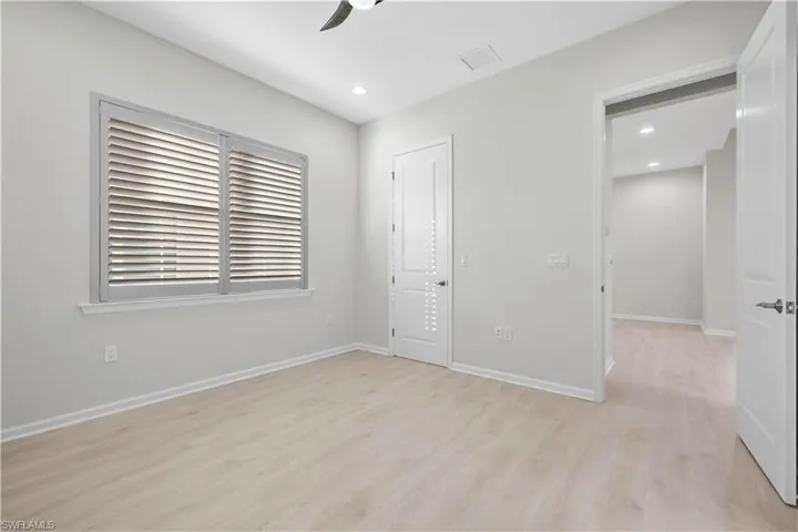 Master Bedroom with Plantation Shutters