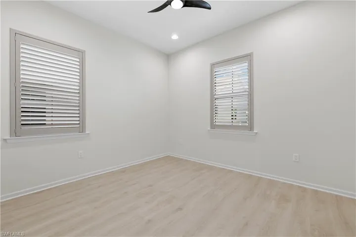 Guest Room with Upgraded Plantation Shutters