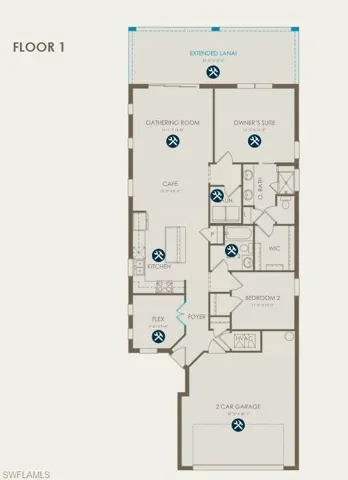 Floorplan with structural options