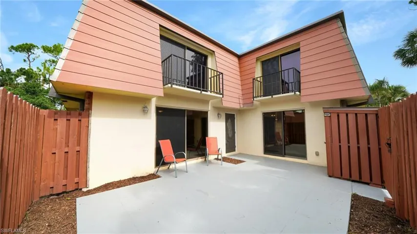 patio area and a balcony