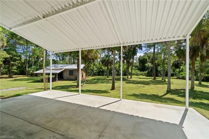 Rear patio