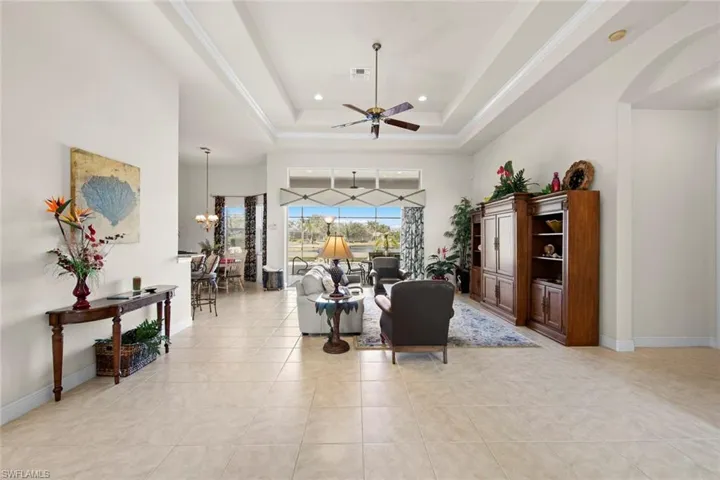 View of great room from foyer